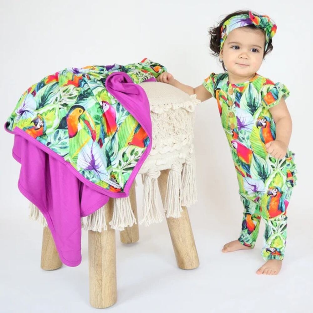 Little Bum Bums Parrot Ruffle Jumper